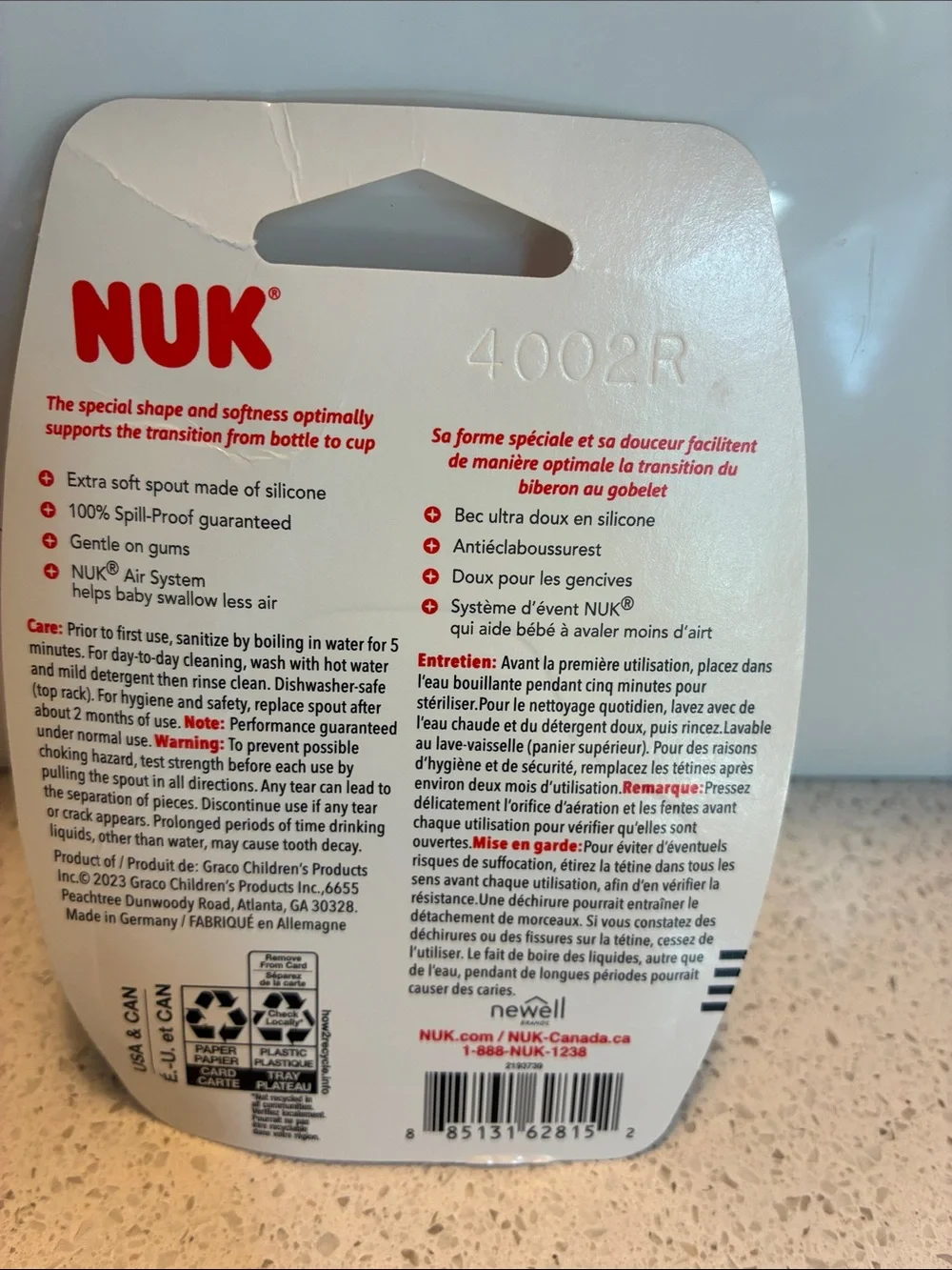 Nuk replacement soft spouts